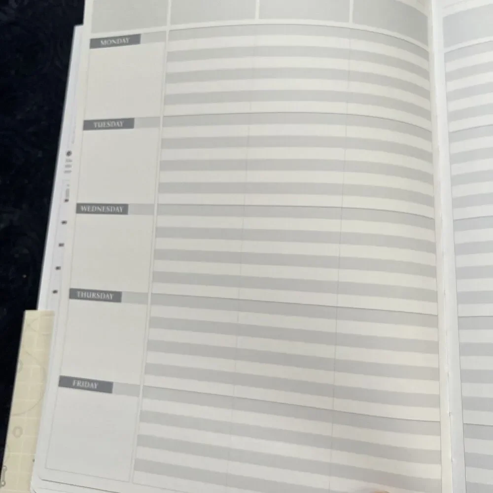 Legend Planner Undated 1 Year Weekly Monthly Planner Pink 7 Period Layout READ